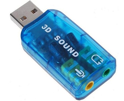 USB SOUND CARD ხმის პლატა